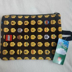 NWT Lego Minifigure Zipper Pouch Pencil Case Authentic